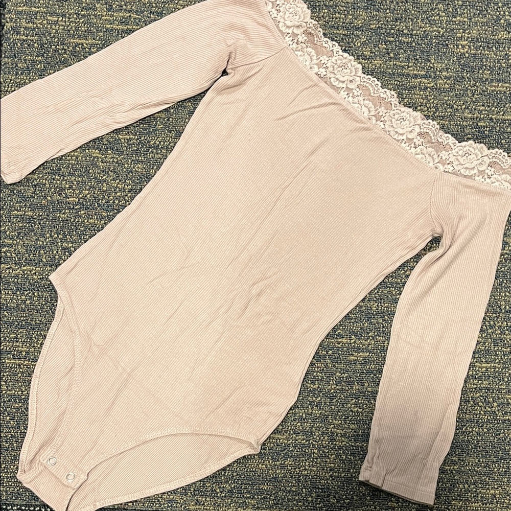 American Eagle Outfitters Soft & Sexy Ribbed Bodysuit Top